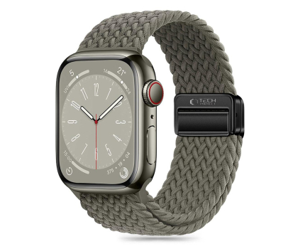 Pasek i akcesoria do zegarków TECH-PROTECT Nylonmag do Apple Watch 44/45/46/49 mm Olive Grey 5906302312788
